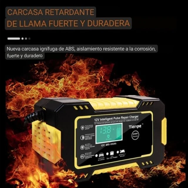 Cargador Inteligente Para Bateria De Autos y motos 12v